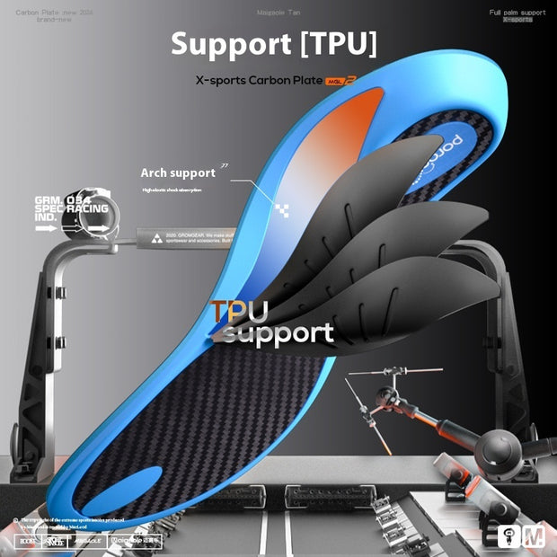 Full Palm Carbon Plate Arch Strong Support High Boost Rebound Basketball Elastic Insole