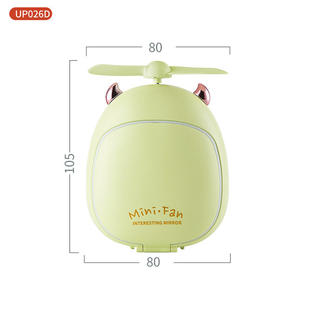 Multifunctional beauty mirror fan