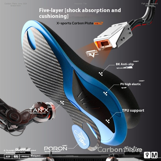 Full Palm Carbon Plate Arch Strong Support High Boost Rebound Basketball Elastic Insole