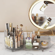 Cosmetics Storage Box Large Capacity Rotatable Dresser Table Lipstick Skin Care Products Transparent Rack Acrylic